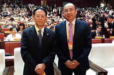 李长云主席与胡耀邦之子、原中国统战部副部长胡德平合影
